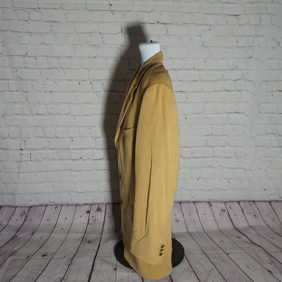 Kasper Microsuede Mens Dress Coat - Picture 2 of 7